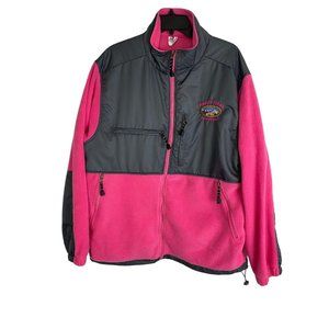 Pigeon Forge Womens Jacket Adult Size XL Pink Fleece Long Sleeve Pockets Zipper